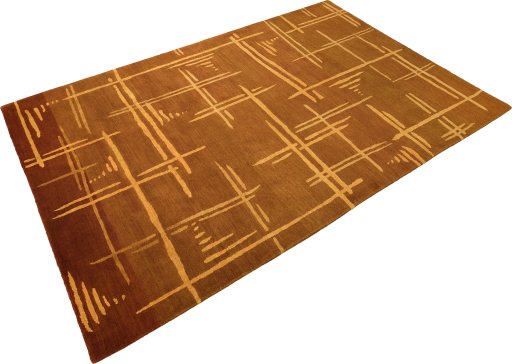 Close-up detail of New Nepal Carpets rug from Nepal showing Wool weave