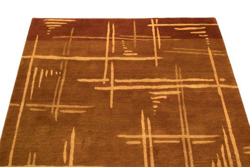 Surface texture of New Nepal Carpets rug with natural Wool and intricate pattern