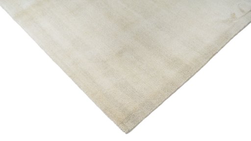 Backside of handmade New Nepal Carpets rug showing knot structure and weave density