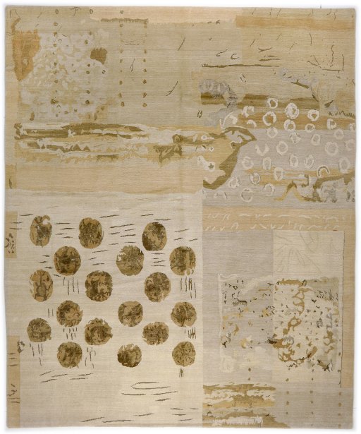 Full view of New Nepal Carpets rug from Nepal, 302 × 251 cm in Beige tones