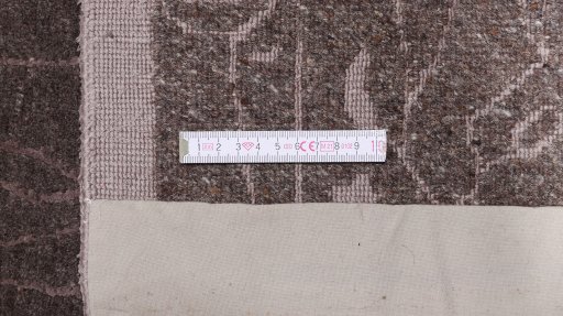 Full view of New Nepal Carpets rug from Nepal, 302 × 259 cm in Gray tones