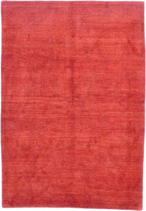 Full view of 1980s Nepal Carpets rug from Nepal, 244 × 173 cm in Red tones
