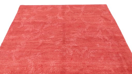 Surface texture of 1980s Nepal Carpets rug with natural Wool and intricate pattern