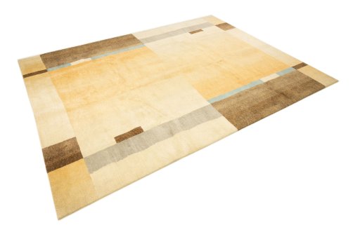 Close-up detail of New Nepal Carpets rug from Nepal showing Wool weave