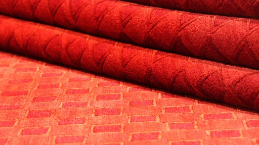 Close-up detail of New Nepal Carpets rug from Nepal showing Wool weave