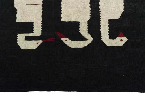 Central medallion detail of New Kilim Dastan rug from Iran / Persia