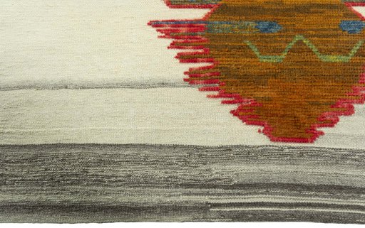 Central medallion detail of New Kilim Dastan rug from Turkey
