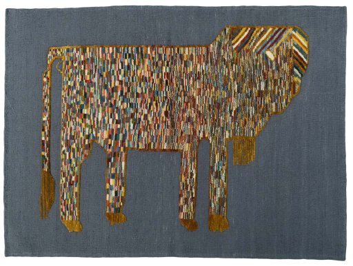 Full view of New Kilim Dastan rug from Turkey, 174 × 128 cm in Multi Color tones