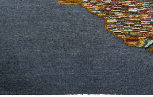 Central medallion detail of New Kilim Dastan rug from Turkey