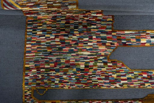 Full view of New Kilim Dastan rug from Turkey, 174 × 128 cm in Multi Color tones