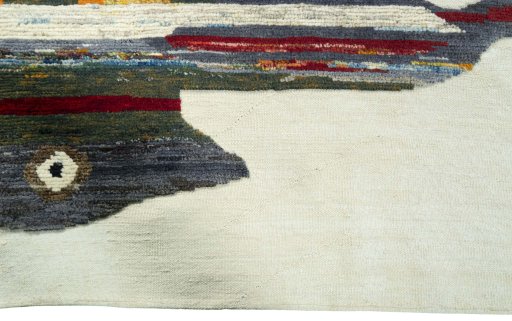 Central medallion detail of New Kilim Dastan rug from Turkey