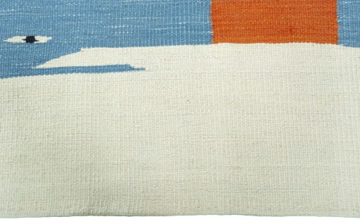 Central medallion detail of New Kilim Dastan rug from Turkey