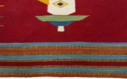 Central medallion detail of New Kilim Dastan rug from Turkey