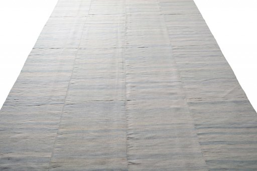 Surface texture of New Kilim Kiasar rug with natural Wool and intricate pattern