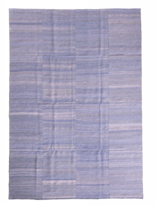 Full view of New Kilim Kiasar rug from Iran / Persia, 315 × 219 cm in Blue tones