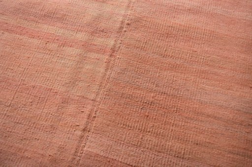 Backside of handmade New Kilim Kiasar rug showing knot structure and weave density