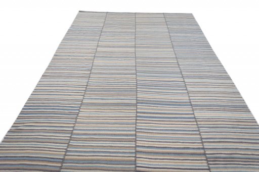Close-up detail of New Kilim Kiasar rug from Iran / Persia showing Wool weave