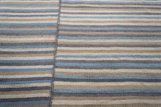 Surface texture of New Kilim Kiasar rug with natural Wool and intricate pattern
