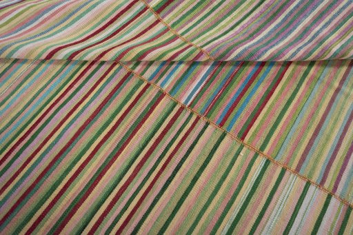 Close-up detail of New Kilim Kiasar rug from Iran / Persia showing Wool weave