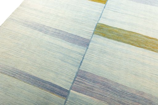 Surface texture of New Kilim Kiasar rug with natural Wool and intricate pattern