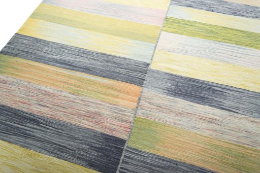 Surface texture of New Kilim Kiasar rug with natural Wool and intricate pattern