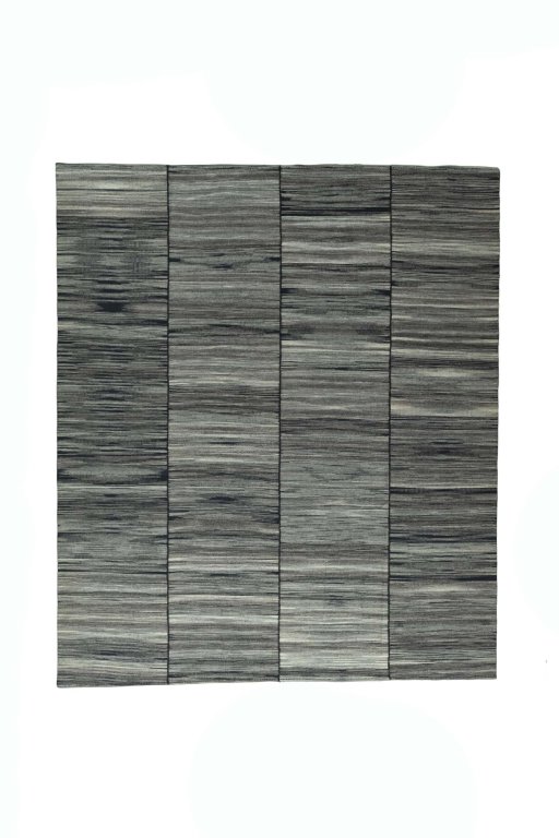 Full view of New Kilim Kiasar rug from Iran / Persia, 294 × 251 cm in Gray tones