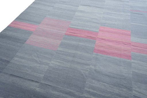 Surface texture of New Kilim Kiasar rug with natural Wool and intricate pattern
