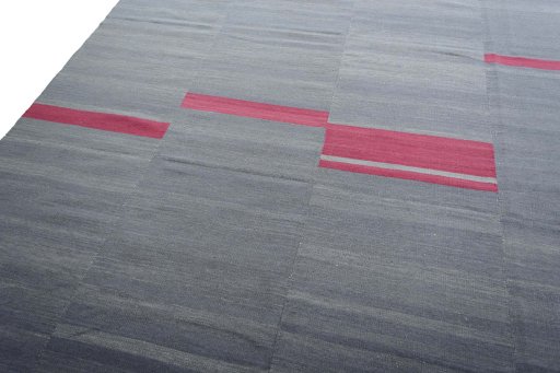Surface texture of New Kilim Kiasar rug with natural Wool and intricate pattern