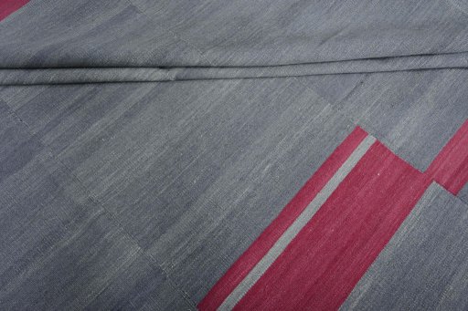 Full view of New Kilim Kiasar rug from Iran / Persia, 322 × 221 cm in Gray tones