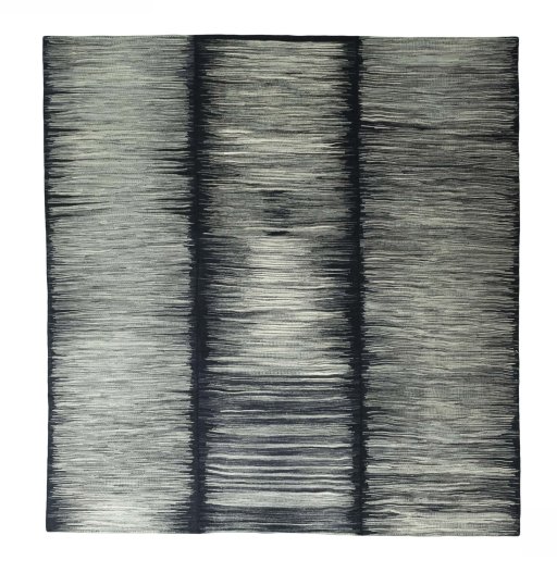 Full view of New Kilim Kiasar rug from Iran / Persia, 308 × 292 cm in Gray tones