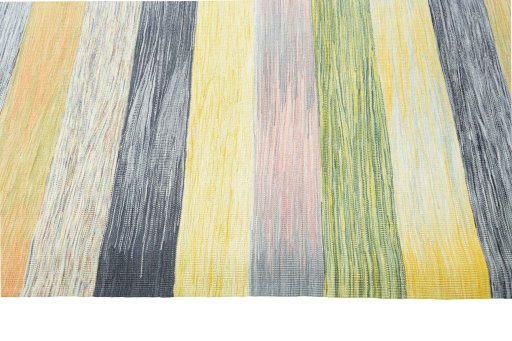 Close-up detail of New Kilim Kiasar rug from Iran / Persia showing Wool weave
