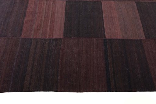 Close-up detail of New Kilim Kiasar rug from Iran / Persia showing Cotton weave