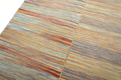 Surface texture of New Kilim Kiasar rug with natural Wool and intricate pattern