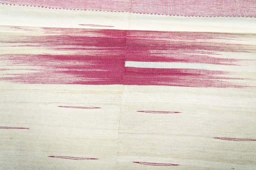 Full view of New Kilim Kiasar rug from Iran / Persia, 167 × 114 cm in Beige tones