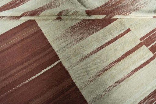 Full view of New Kilim Kiasar rug from Iran / Persia, 323 × 224 cm in Red tones