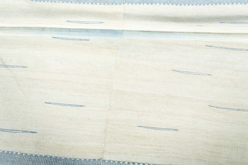 Full view of New Kilim Kiasar rug from Iran / Persia, 168 × 114 cm in Beige tones