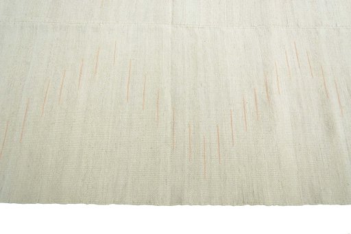 Close-up detail of New Kilim Kiasar rug from Iran / Persia showing Wool weave