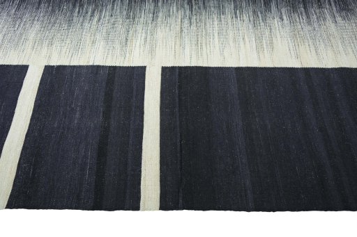 Close-up detail of New Kilim Kiasar rug from Iran / Persia showing Wool weave