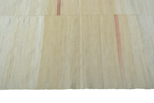 Close-up detail of New Kilim Kiasar rug from Iran / Persia showing Wool weave