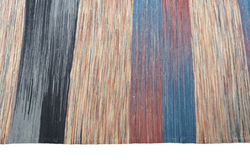 Close-up detail of New Kilim Kiasar rug from Iran / Persia showing Wool weave