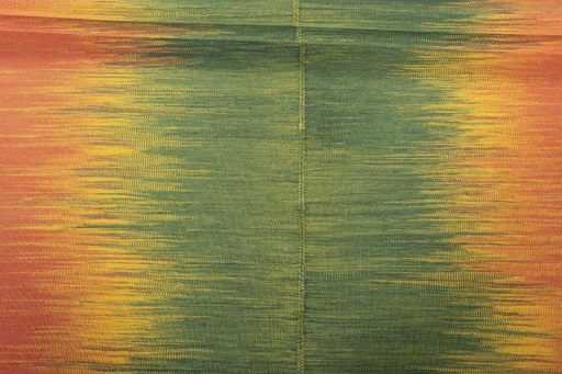 Full view of New Kilim Kiasar rug from Iran / Persia, 190 × 143 cm in Green tones