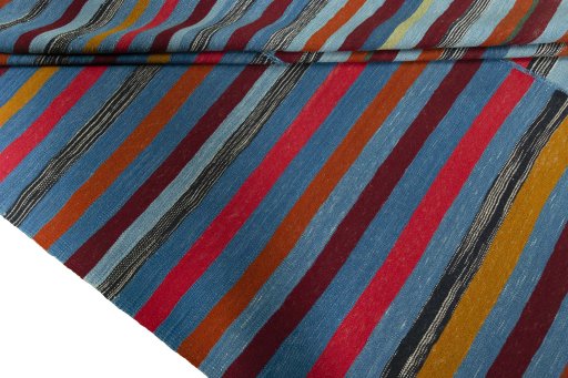 Full view of New Kilim Kiasar rug from Iran / Persia, 293 × 195 cm in Multi Color tones
