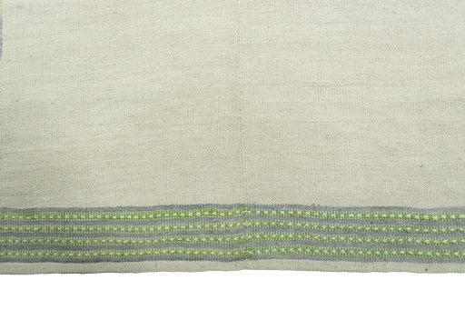 Close-up detail of New Kilim Kiasar rug from Iran / Persia showing Wool weave