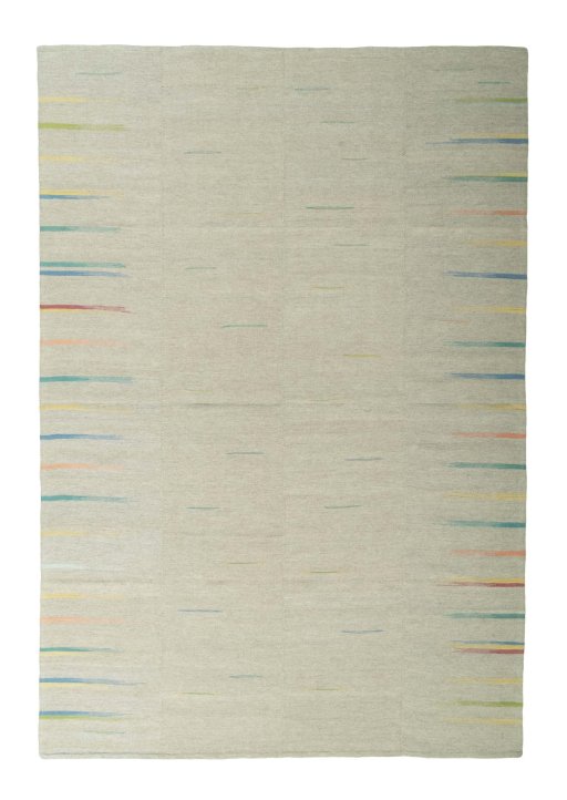 Full view of New Kilim Kiasar rug from Iran / Persia, 321 × 221 cm in Gray tones