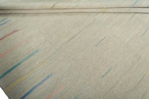 Full view of New Kilim Kiasar rug from Iran / Persia, 321 × 221 cm in Gray tones