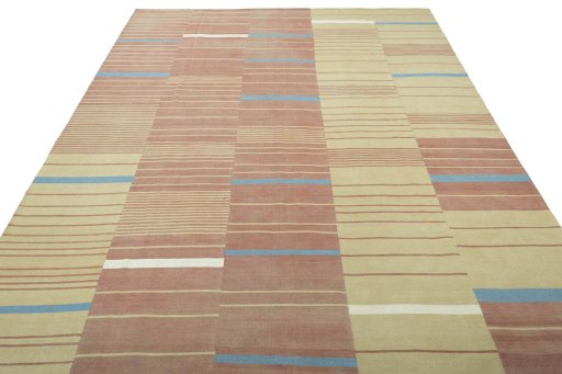 Close-up detail of New Kilim Kiasar rug from Iran / Persia showing Wool weave