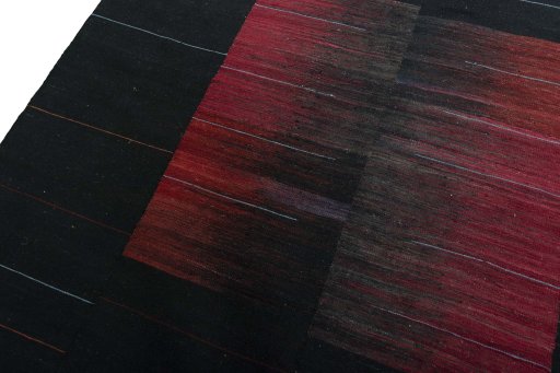 Surface texture of New Kilim Kiasar rug with natural Wool and intricate pattern
