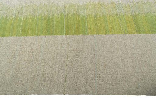 Close-up detail of New Kilim Kiasar rug from Iran / Persia showing Wool weave