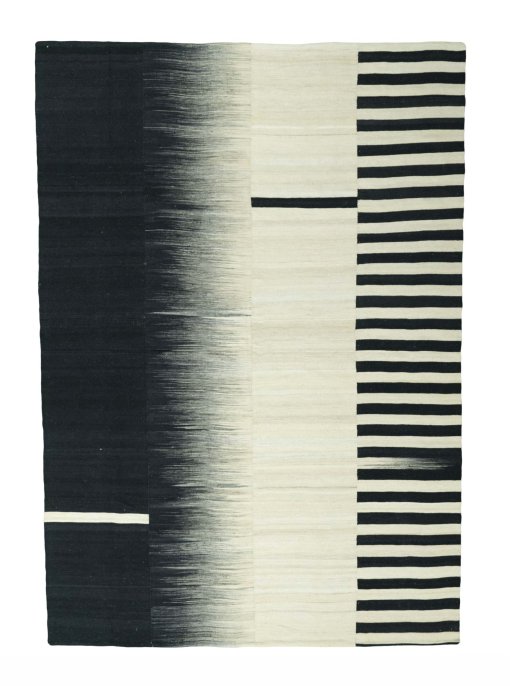 Full view of New Kilim Kiasar rug from Iran / Persia, 317 × 222 cm in Beige tones