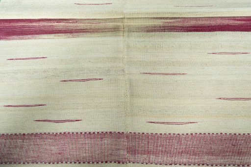 Full view of New Kilim Kiasar rug from Iran / Persia, 168 × 114 cm in Beige tones